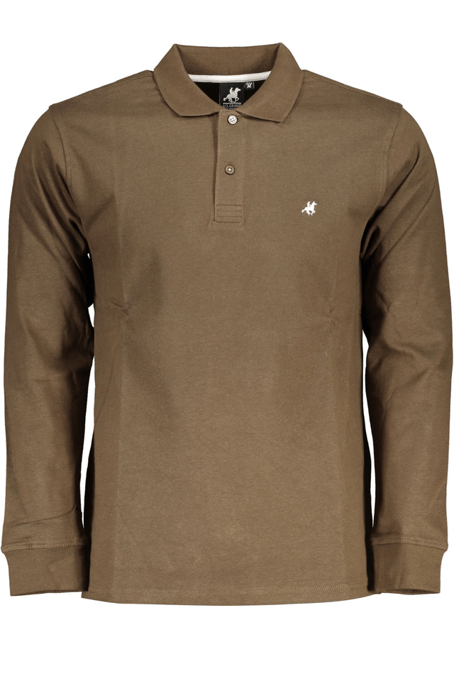 6078U.S. GRAND POLO POLO MANICHE LUNGHE UOMO MARRONE