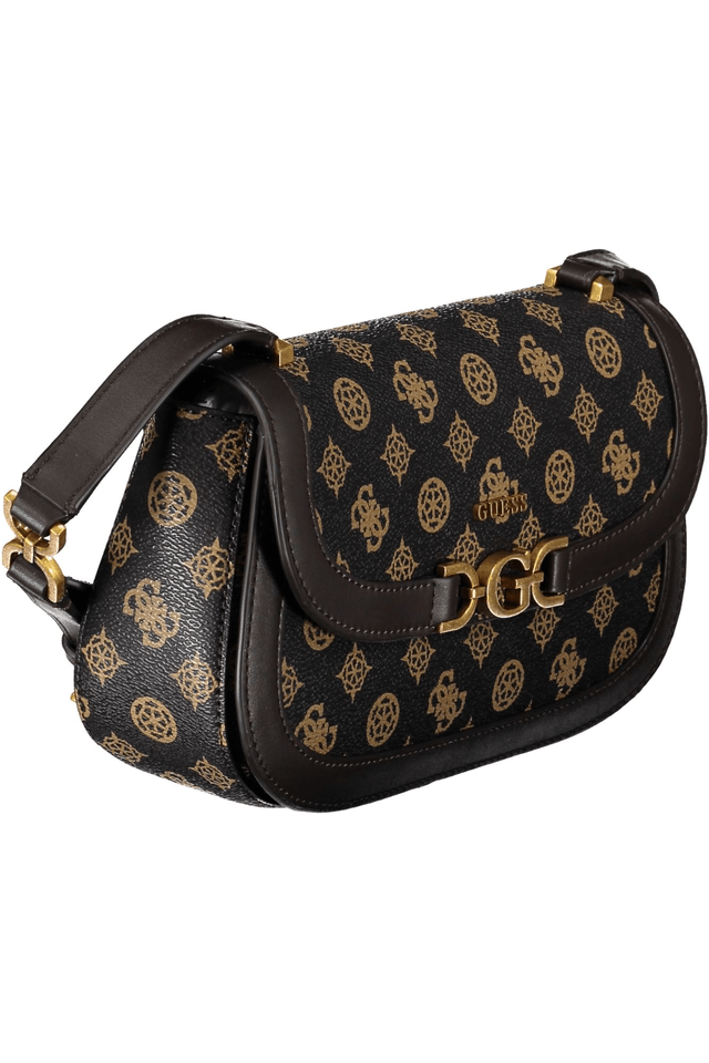 6853GUESS JEANS BORSA DONNA MARRONE