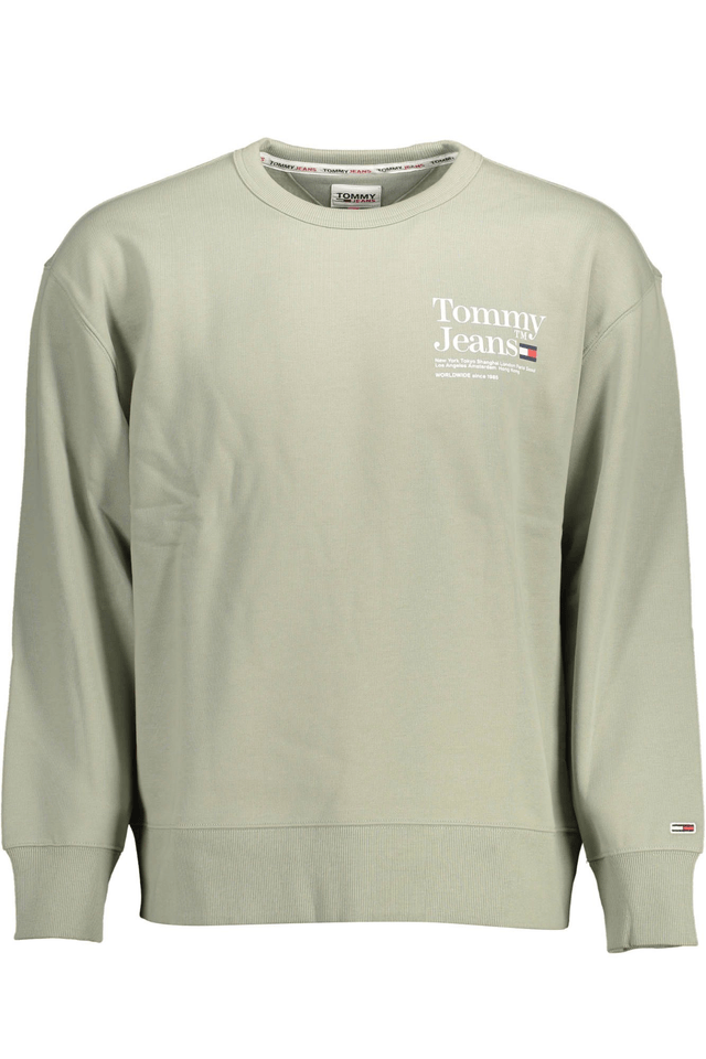 1860TOMMY HILFIGER FELPA SENZA ZIP UOMO VERDE