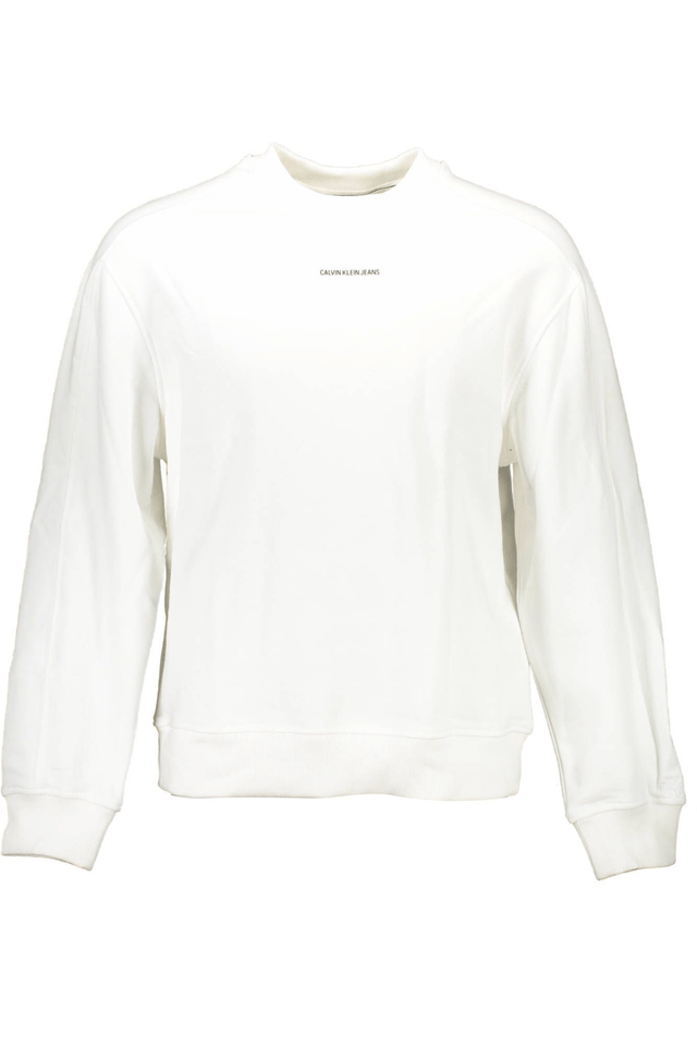 541CALVIN KLEIN FELPA SENZA ZIP UOMO BIANCO