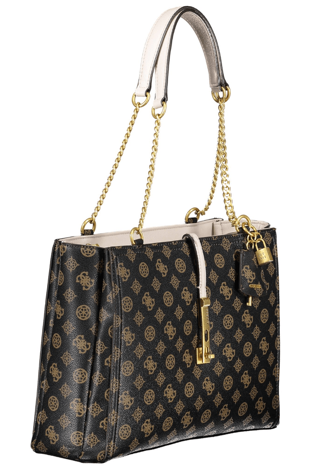 4572GUESS JEANS BORSA DONNA MARRONE