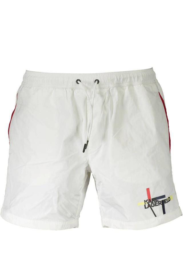 1774KARL LAGERFELD BEACHWEAR COSTUME PARTE SOTTO UOMO BIANCO