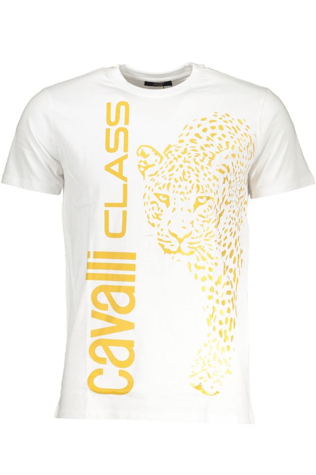 7851CAVALLI CLASS T-SHIRT MANICHE CORTE UOMO BIANCO