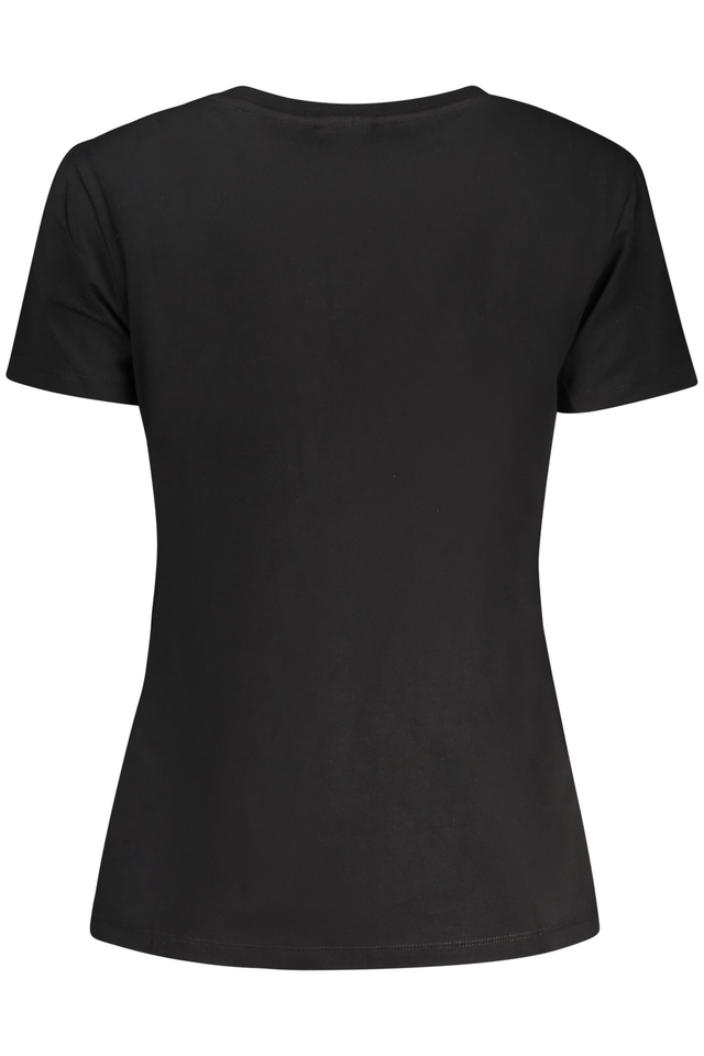 10613GUESS JEANS T-SHIRT MANICHE CORTE DONNA NERO