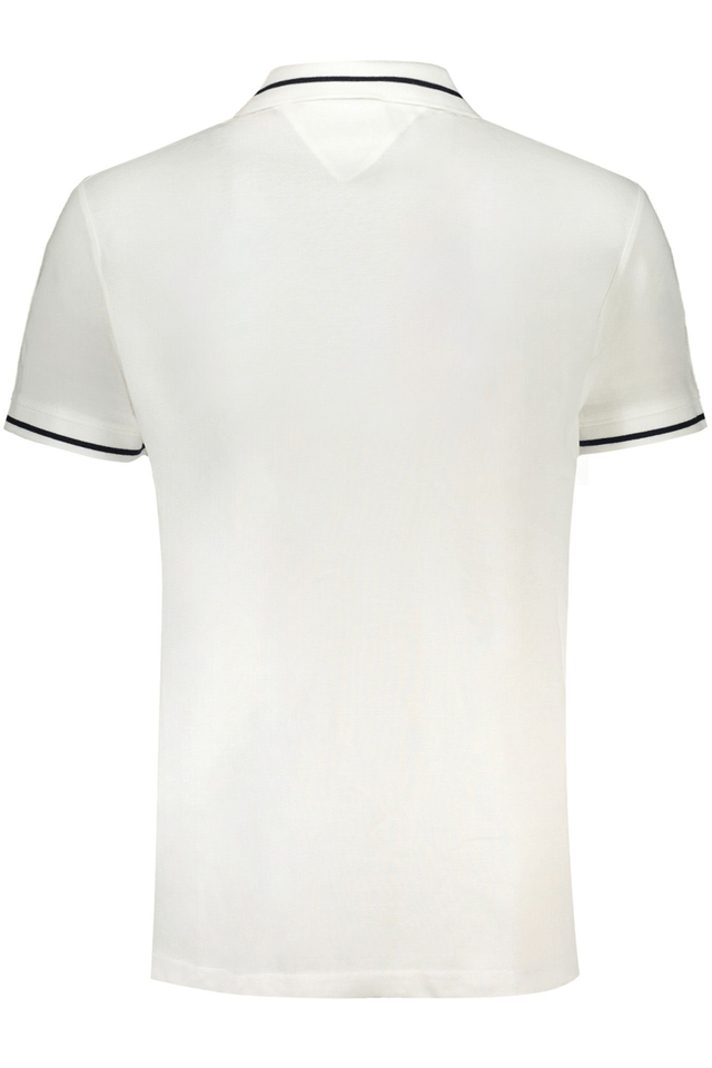 9818TOMMY HILFIGER POLO MANICHE CORTE UOMO BIANCO