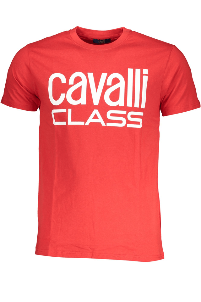 7809CAVALLI CLASS T-SHIRT MANICHE CORTE UOMO ROSSO
