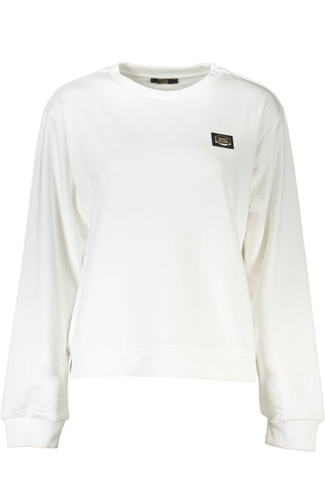 4074CAVALLI CLASS FELPA SENZA ZIP DONNA BIANCO