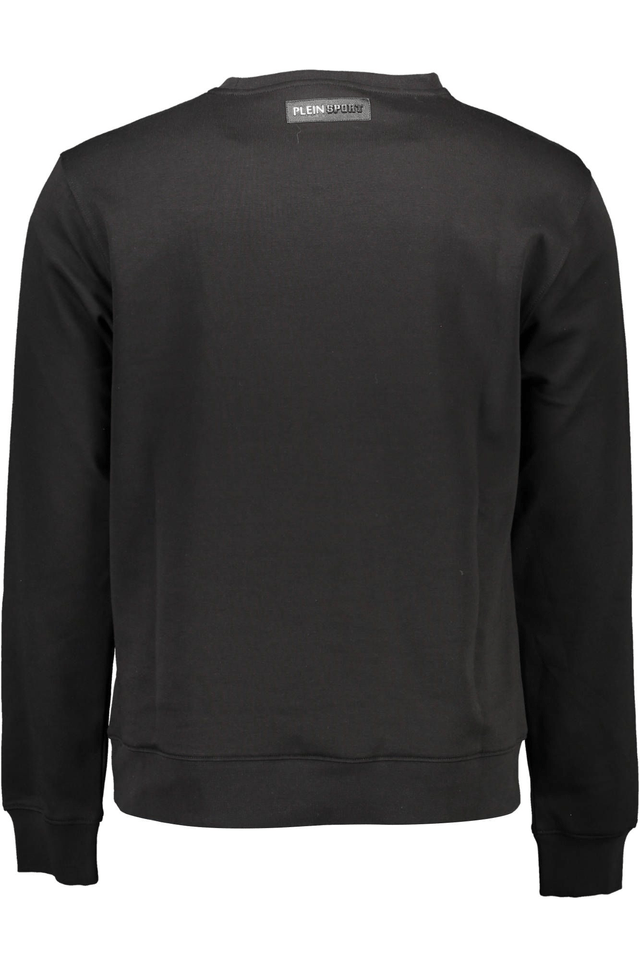 1224PLEIN SPORT FELPA SENZA ZIP UOMO NERO