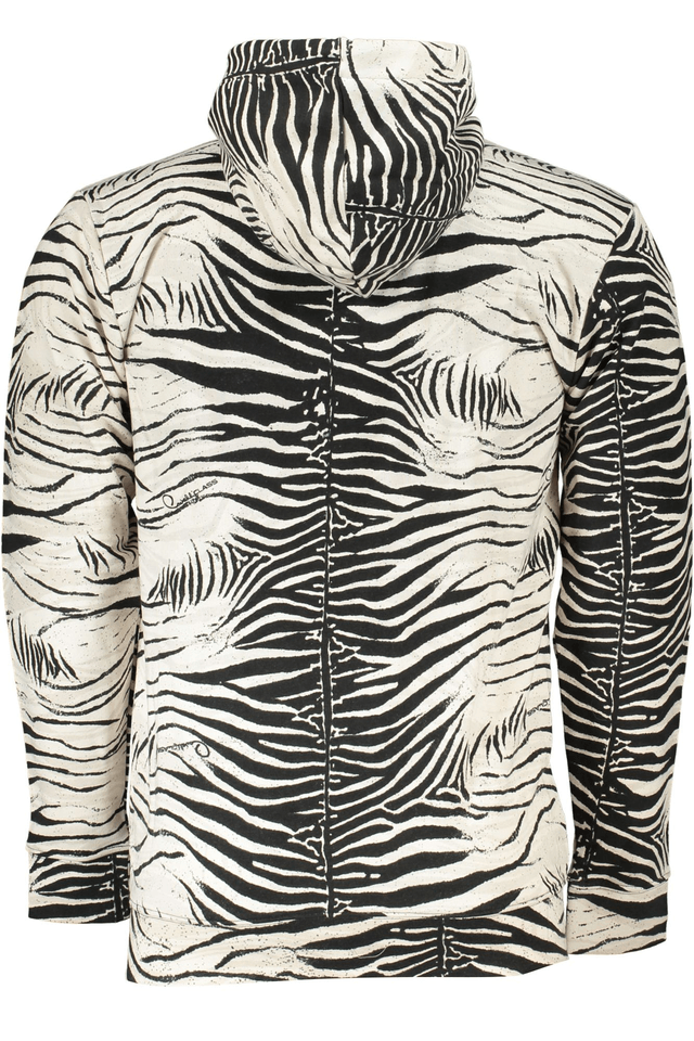 6809CAVALLI CLASS FELPA CON ZIP UOMO BIANCO