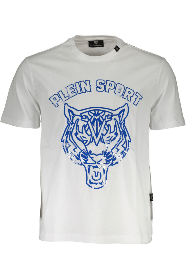 1334PLEIN SPORT T-SHIRT MANICHE CORTE UOMO BIANCO