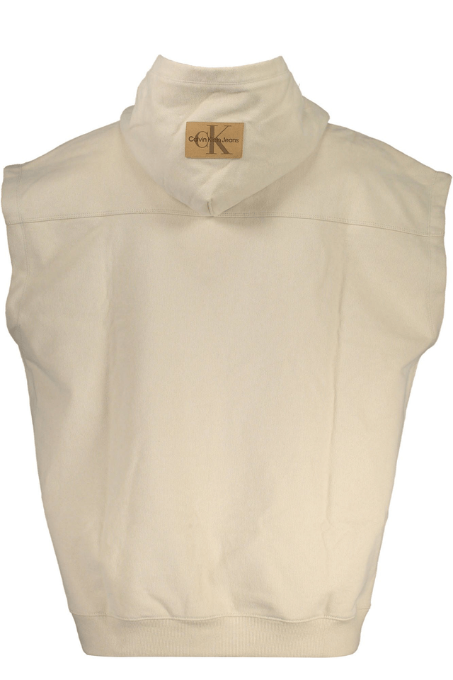 4184CALVIN KLEIN FELPA SENZA ZIP UOMO BEIGE
