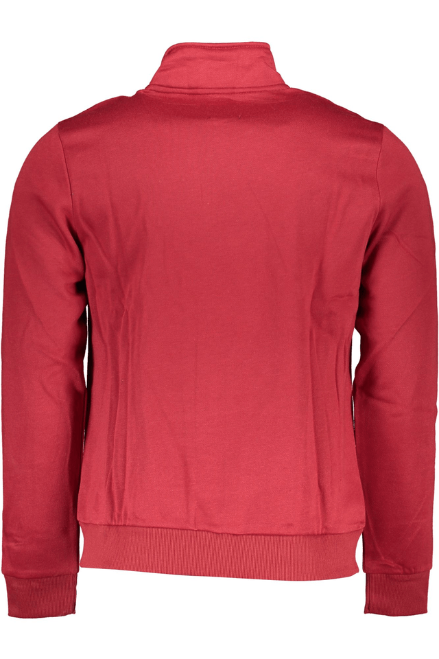 6197GIAN MARCO VENTURI FELPA CON ZIP UOMO ROSSO
