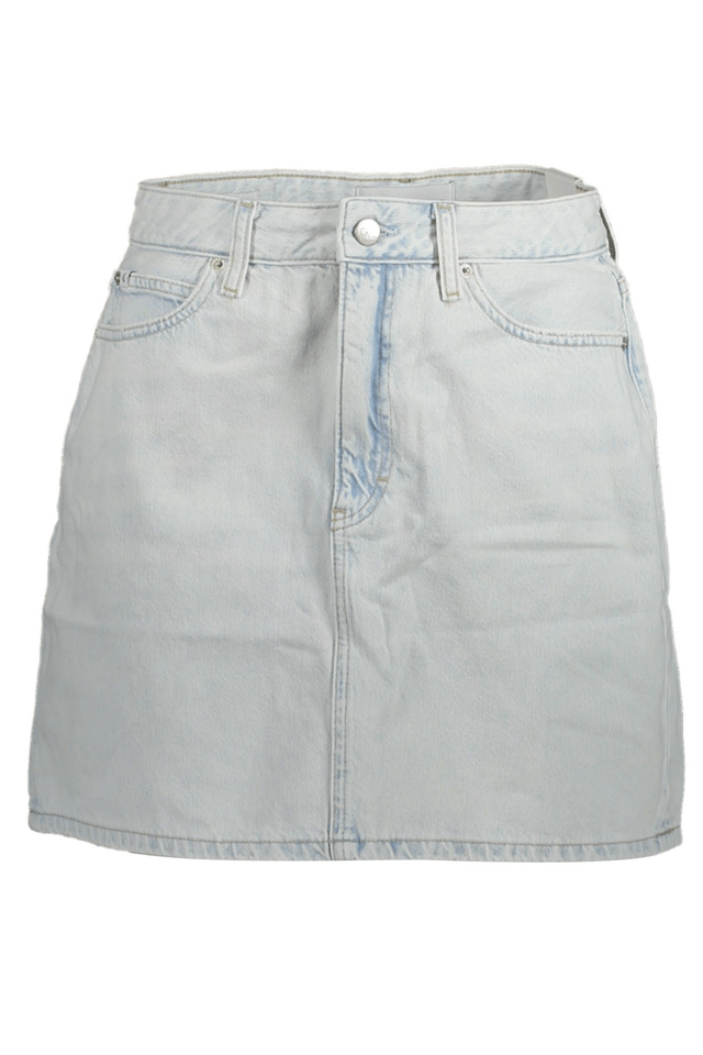 3177CALVIN KLEIN GONNA CORTA DONNA AZZURRO