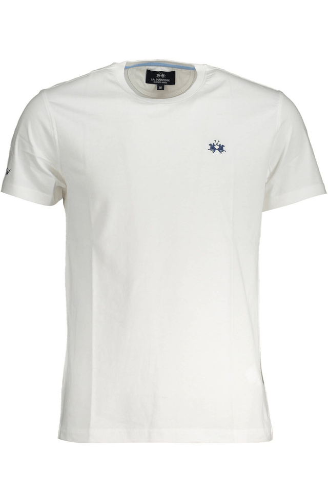 3869LA MARTINA T-SHIRT MANICHE CORTE UOMO BIANCO