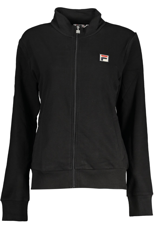 7925FILA FELPA CON ZIP DONNA NERO