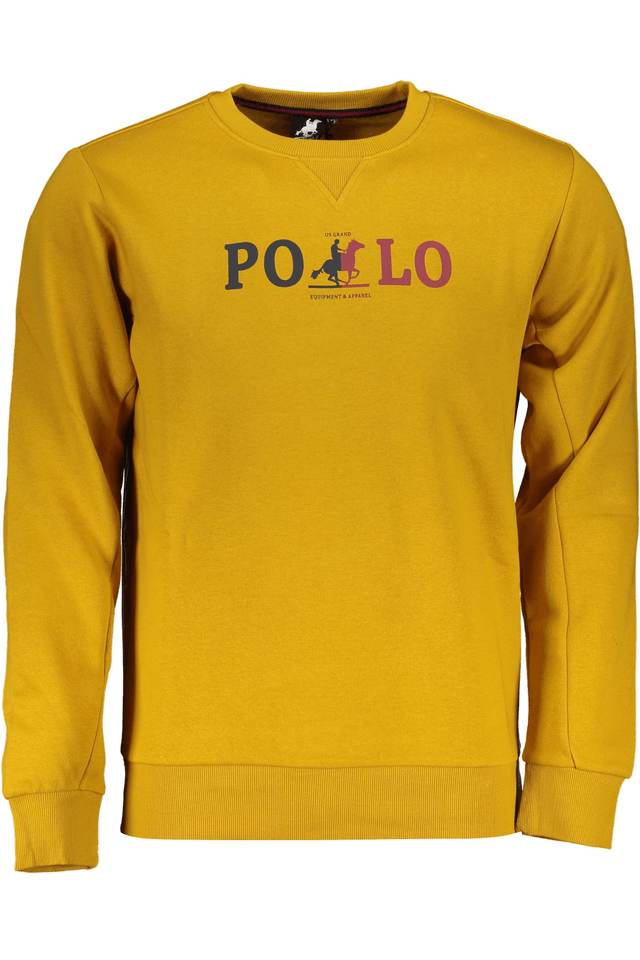 6610U.S. GRAND POLO FELPA SENZA ZIP UOMO GIALLO