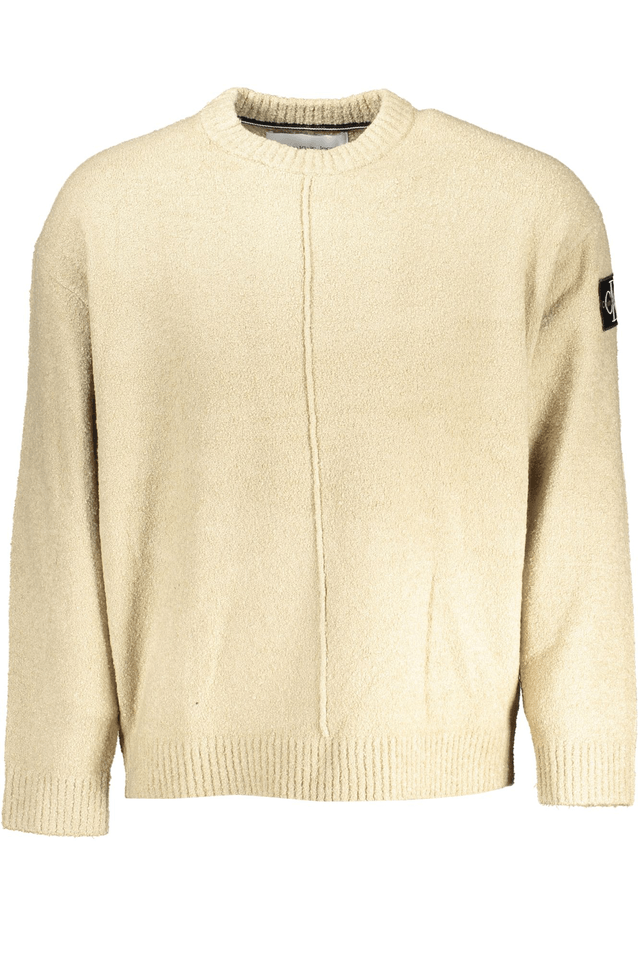 5864CALVIN KLEIN MAGLIA UOMO BEIGE