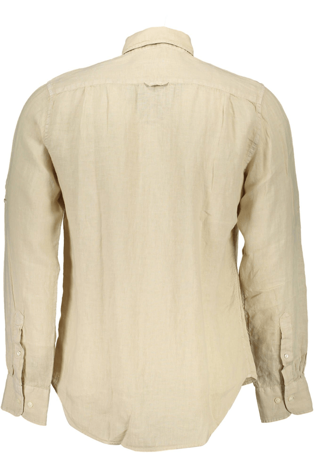 295GANT CAMICIA MANICHE LUNGHE UOMO BEIGE