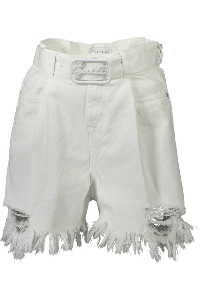 526GAELLE PARIS PANTALONE SHORT DONNA BIANCO
