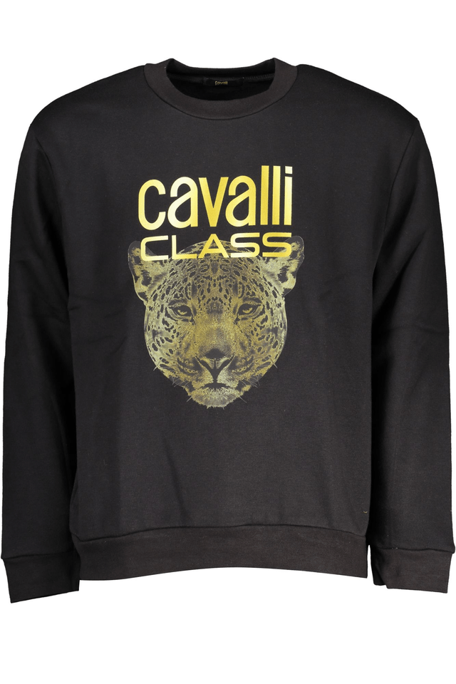 7750CAVALLI CLASS FELPA SENZA ZIP DONNA NERO