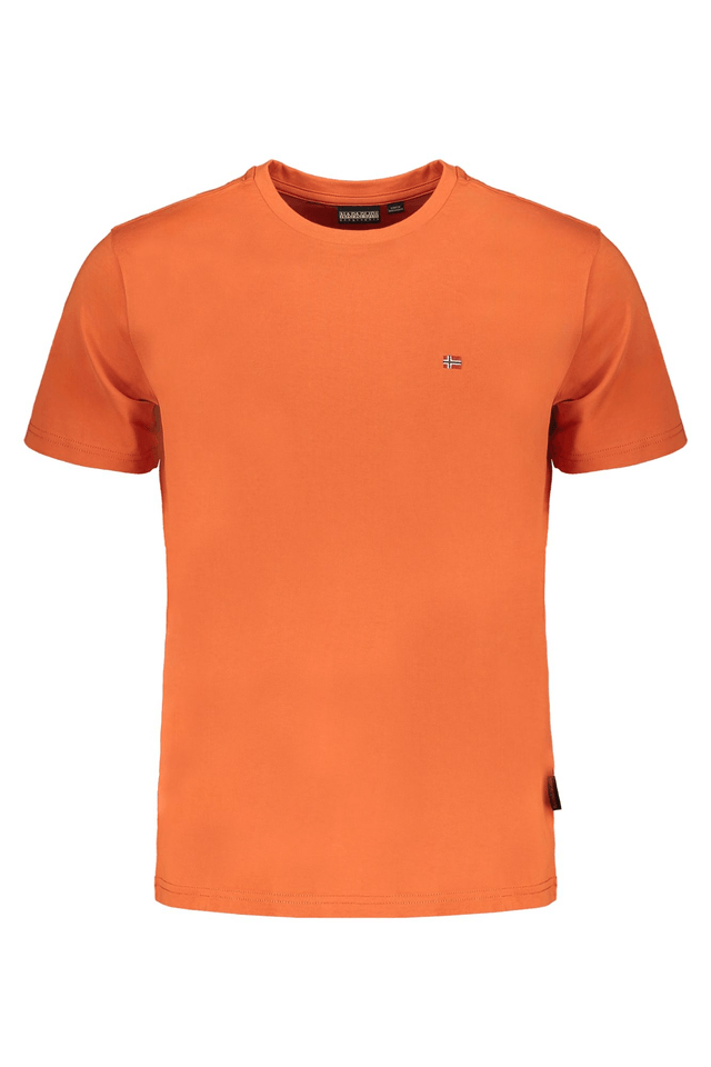 8438NAPAPIJRI T-SHIRT MANICHE CORTE UOMO ARANCIO