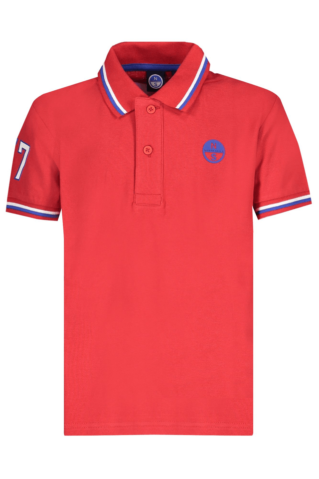 8408NORTH SAILS POLO MANICHE CORTE BAMBINO ROSSO