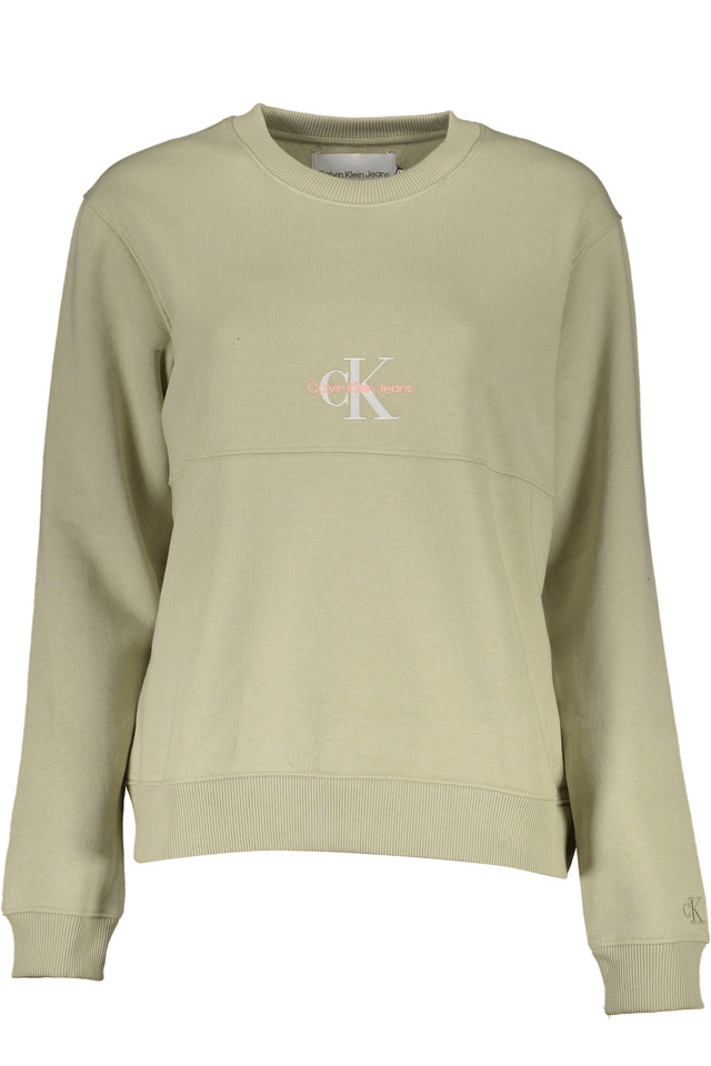 2005CALVIN KLEIN FELPA SENZA ZIP DONNA VERDE
