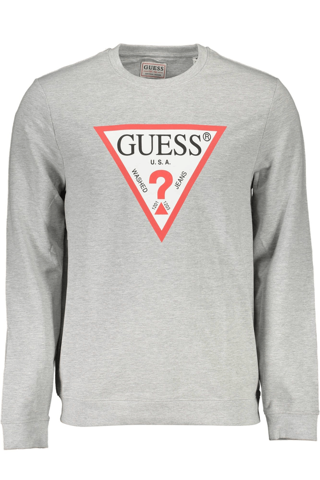 1391GUESS JEANS FELPA SENZA ZIP UOMO GRIGIO
