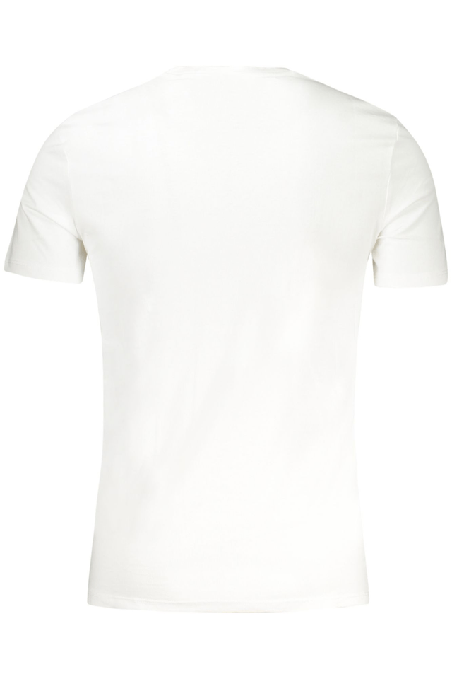 10574GUESS JEANS T-SHIRT MANICHE CORTE UOMO BIANCO
