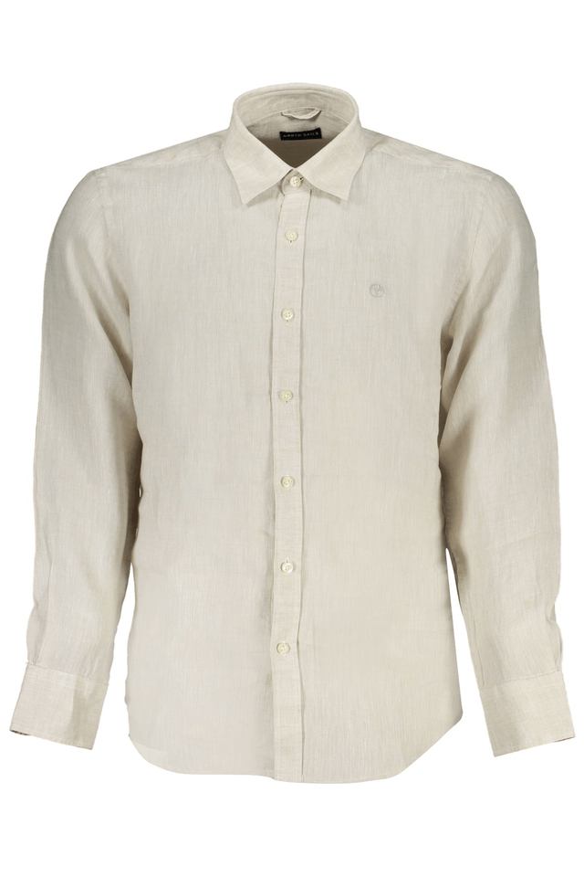 8730NORTH SAILS CAMICIA MANICHE LUNGHE UOMO BEIGE