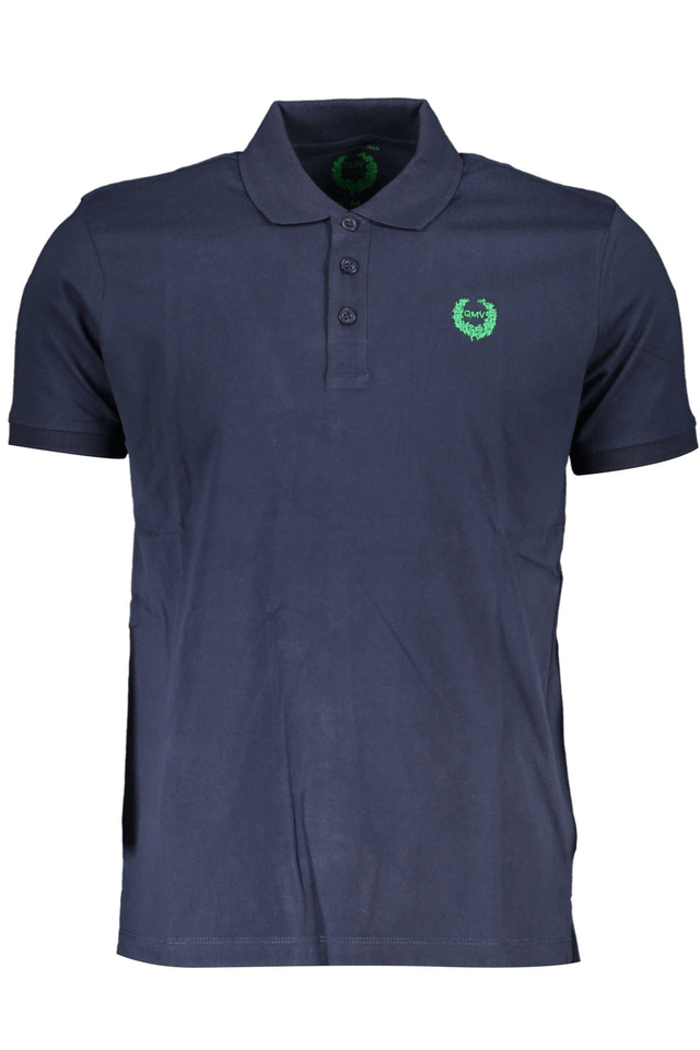 4021GIAN MARCO VENTURI POLO MANICHE CORTE UOMO BLU