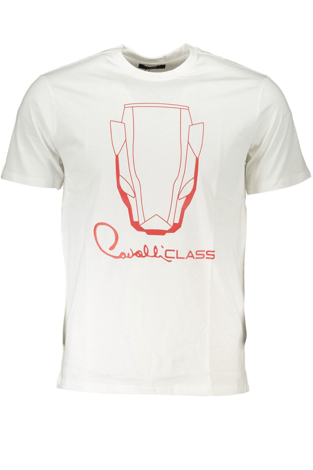 6783CAVALLI CLASS T-SHIRT MANICHE CORTE UOMO BIANCO