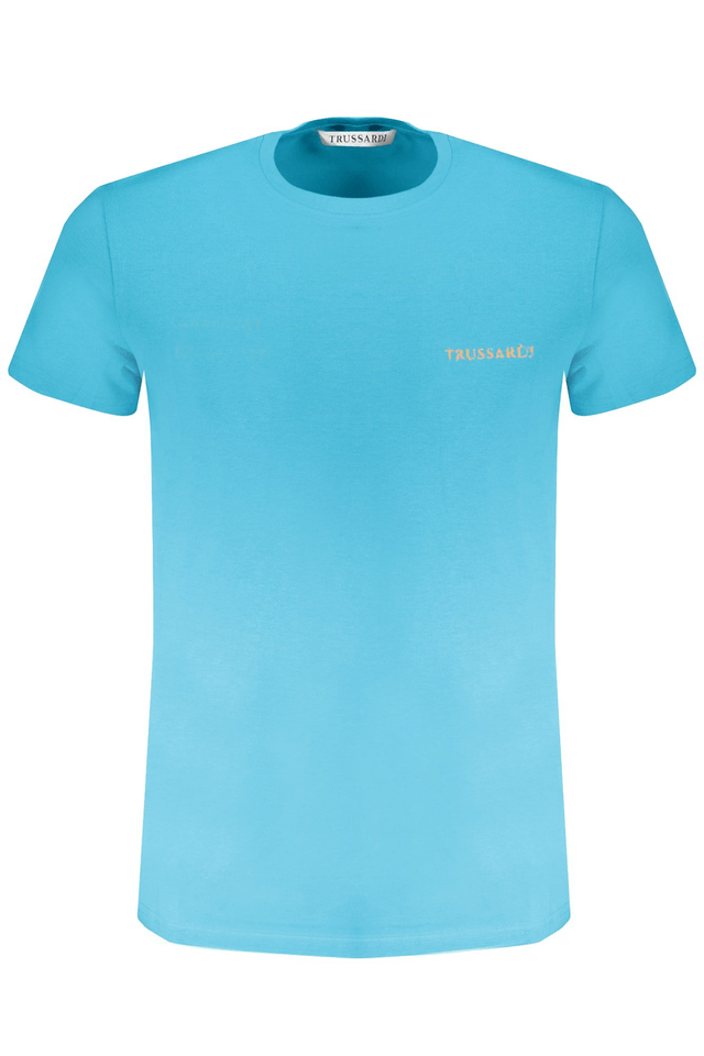 8873TRUSSARDI T-SHIRT MANICHE CORTE UOMO AZZURRO