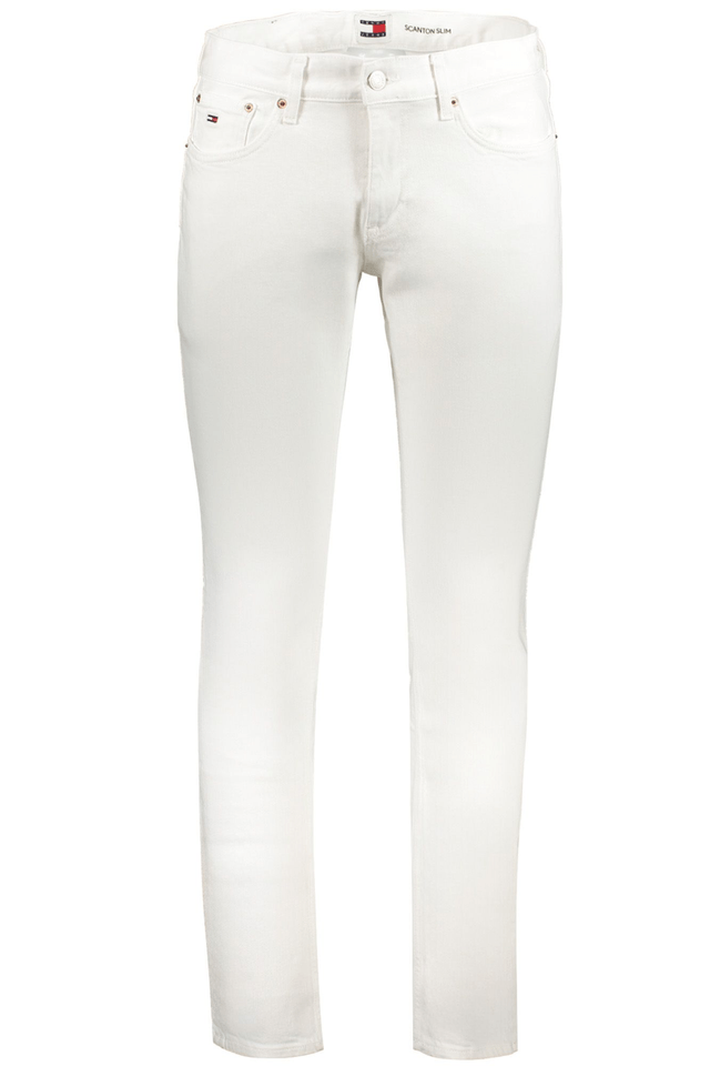 9132TOMMY HILFIGER JEANS DENIM UOMO BIANCO