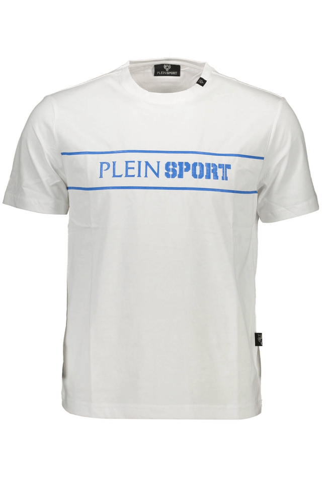 1208PLEIN SPORT T-SHIRT MANICHE CORTE UOMO BIANCO