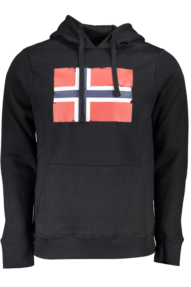 4973NORWAY 1963 FELPA SENZA ZIP UOMO NERO