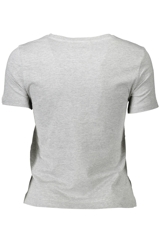 242GUESS JEANS T-SHIRT MANICHE CORTE DONNA GRIGIO