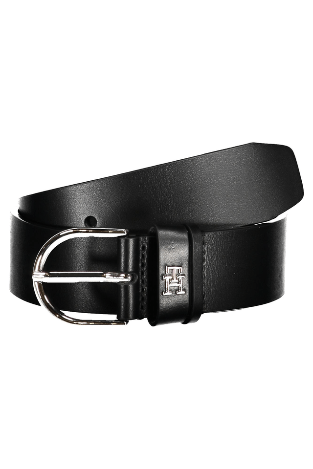 7315TOMMY HILFIGER CINTURA IN PELLE DONNA NERO