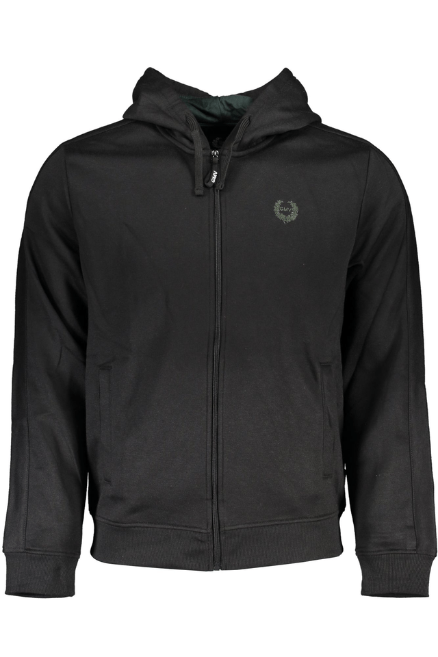 6191GIAN MARCO VENTURI FELPA CON ZIP UOMO NERO