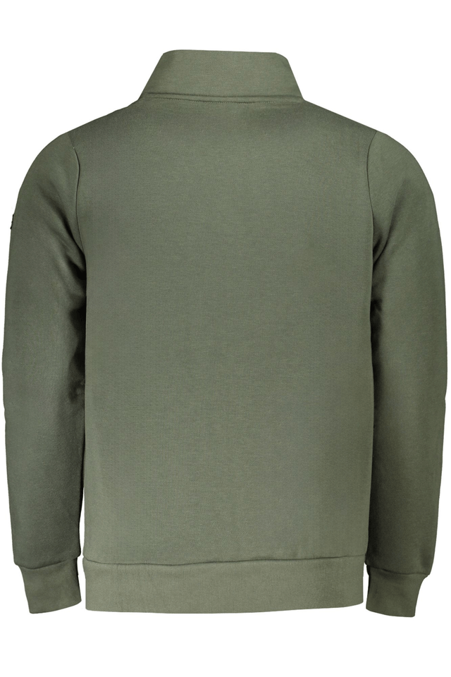 10099NORWAY 1963 FELPA CON ZIP UOMO VERDE