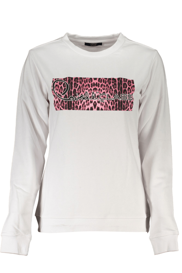 6768CAVALLI CLASS FELPA SENZA ZIP DONNA BIANCO