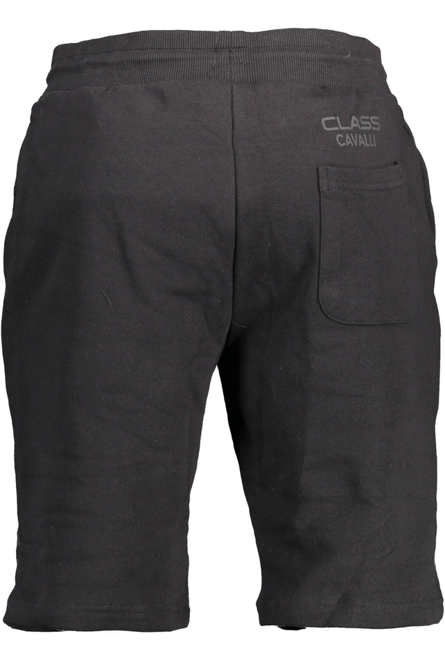 1450CAVALLI CLASS PANTALONE BERMUDA UOMO NERO