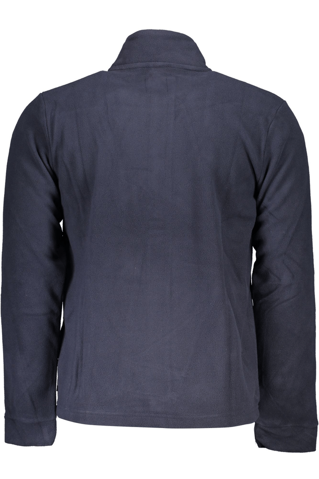 6156GIAN MARCO VENTURI FELPA CON ZIP UOMO BLU