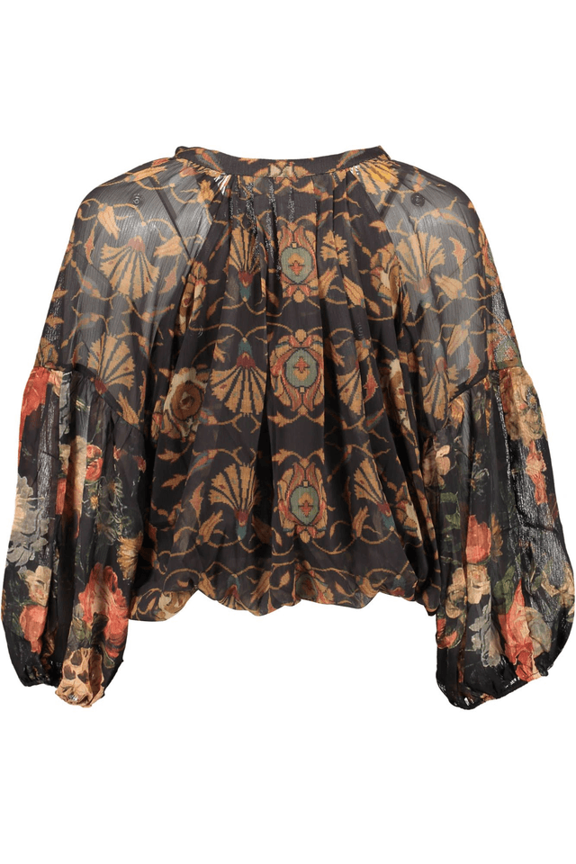 1197DESIGUAL CAMICIA MANICHE LUNGHE DONNA NERO