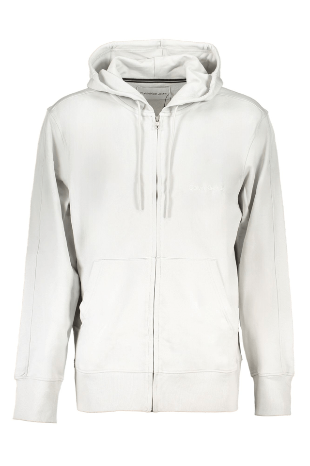 8412CALVIN KLEIN FELPA CON ZIP UOMO GRIGIO