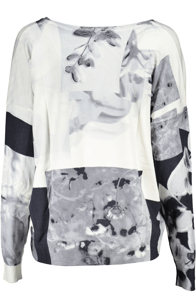 5528DESIGUAL MAGLIA DONNA BIANCO