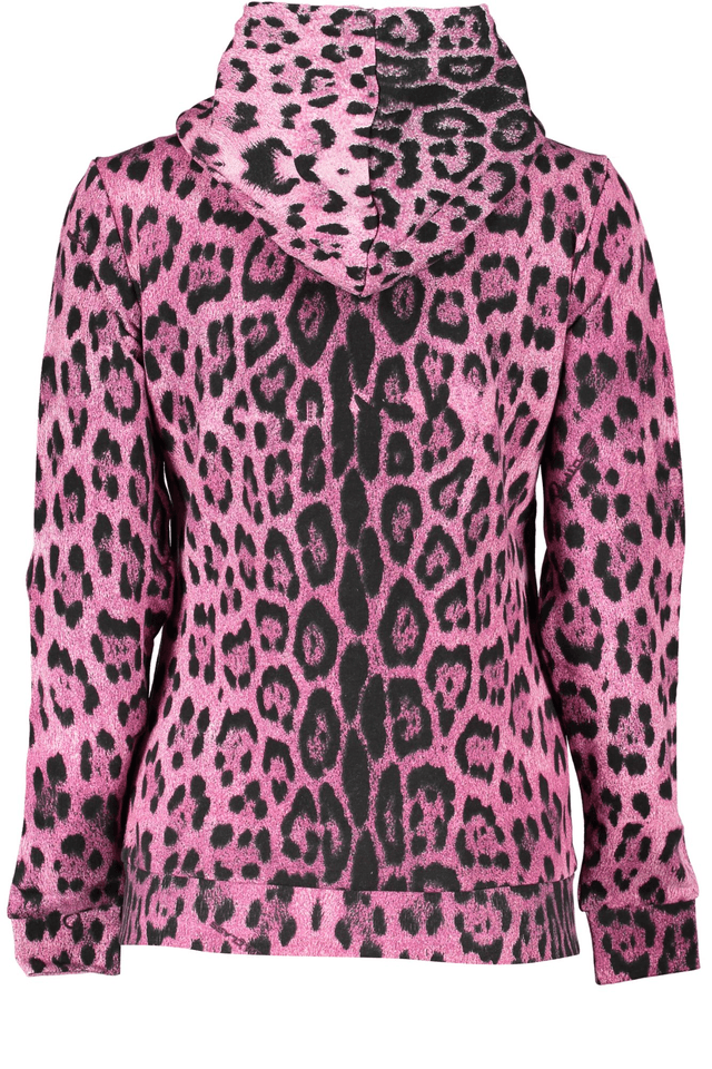 6805CAVALLI CLASS FELPA CON ZIP DONNA ROSA