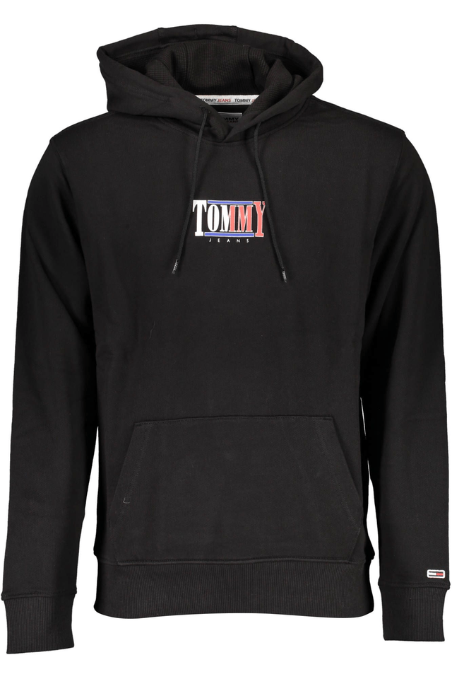 2604TOMMY HILFIGER FELPA SENZA ZIP UOMO NERO