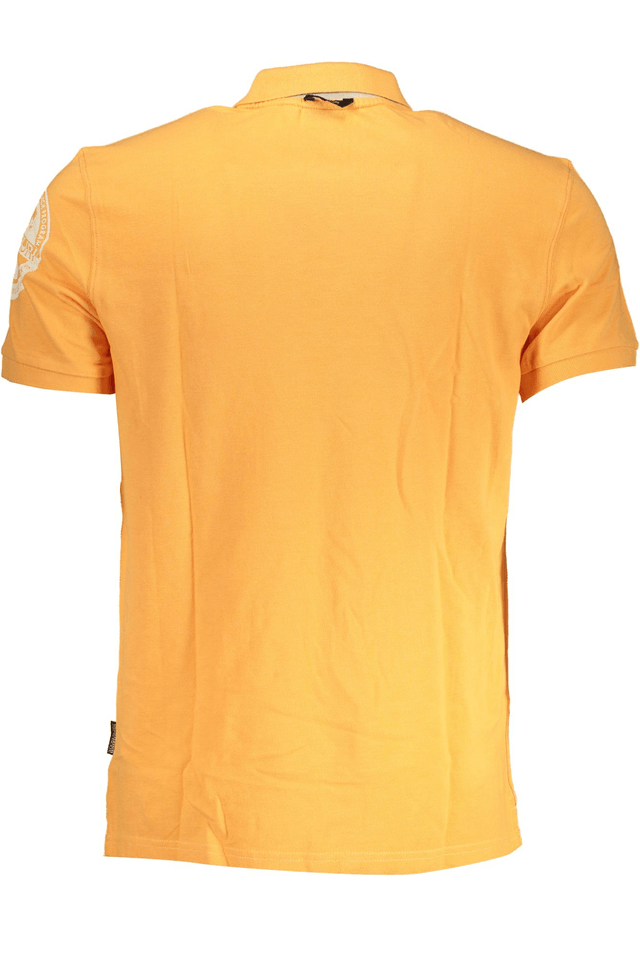 7711NAPAPIJRI POLO MANICHE CORTE UOMO ARANCIO