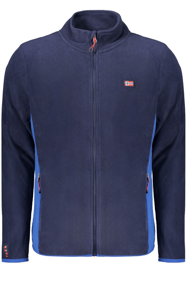 10197NORWAY 1963 FELPA CON ZIP UOMO BLU